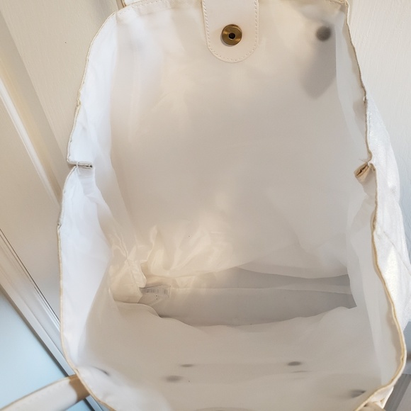 White and Gold sparkly tote bag - Picture 3 of 3